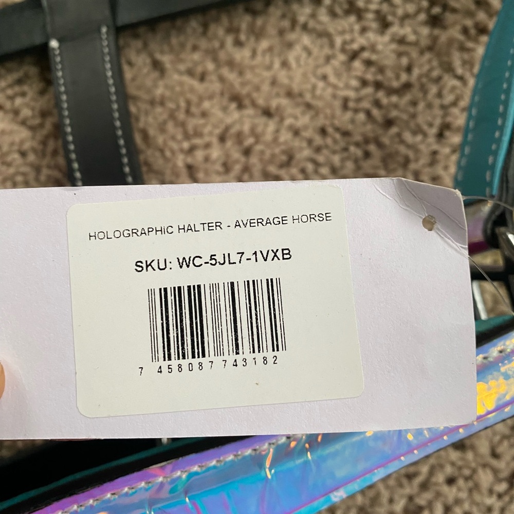 Starpoint Horsemanship Holographic leather horse halter - Picture 8 of 8